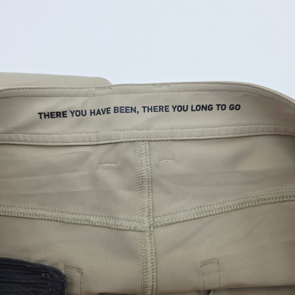 Rhone Commuter Pants Mens 36x32 Khaki Tan Slim Fit Stretch 5-Pocket Trousers - Picture 12 of 15